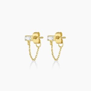 Gorjana Gold Chain Stud Earrings